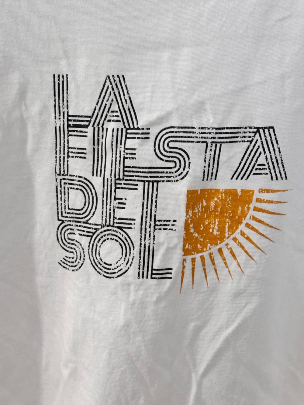 ☀️🍋Anthropologie White 'La Fiesta Del Sol' Short Sleeve Tee - Picture 3 of 10